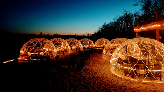 Winery’s Heated Igloos Offer Cozy Retreat